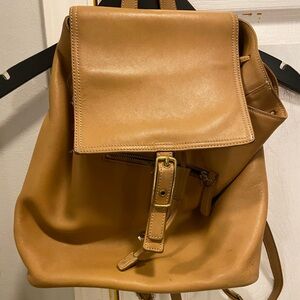 Coach VINTAGE Legacy West Hampton Tan Leather Backpack EUC